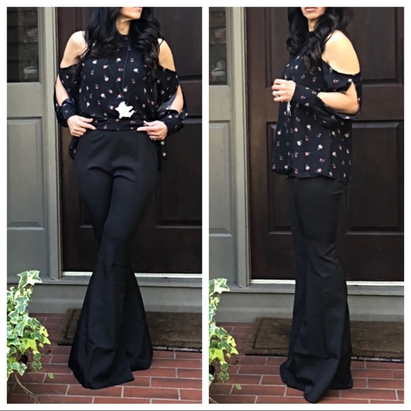 ✨LAST ONE ✨Black gorgeous wide leg bell pants - Picture 4 of 7